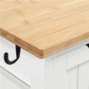 Yaheetech Kitchen Island with Wheels Kitchen Storage Serving Cart Kitchen Island with Wheels Kitchen Storage Serving Cart