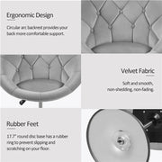 Yaheetech Makeup Vanity Chair Tufted Style Barrel Chair Makeup Vanity Chair Tufted Style Barrel Chair