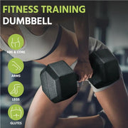 Yaheetech 2x6kg Hexagon Dumbbells Set 2x6kg Hexagon Dumbbells Set