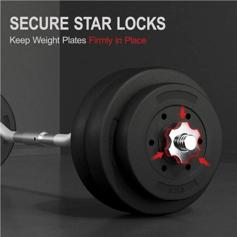 Yaheetech Barbell Weight Set 30kg Barbell Weight Set 30kg