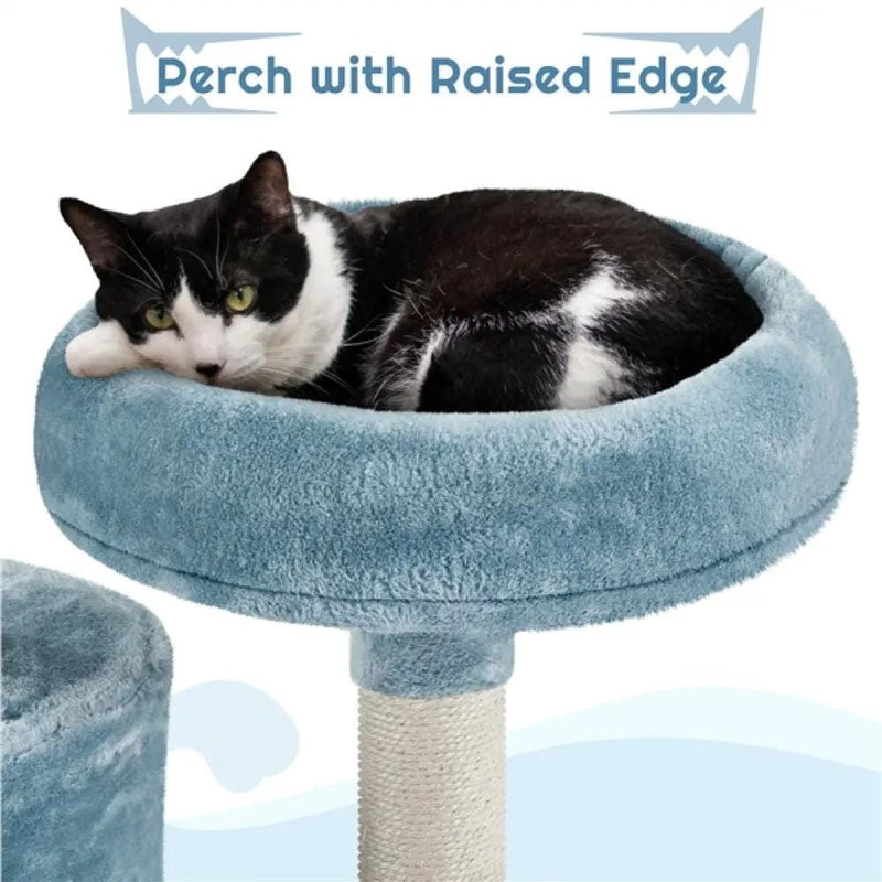 Yaheetech Multi-Level Ocean-themed Cat Tree Cat Tower Multi-Level Ocean-themed Cat Tree Cat Tower