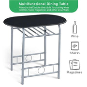 Yaheetech Modern Round Dining Table Set for 2 Dining Chairs Modern Round Dining Table Set for 2 Dining Chairs