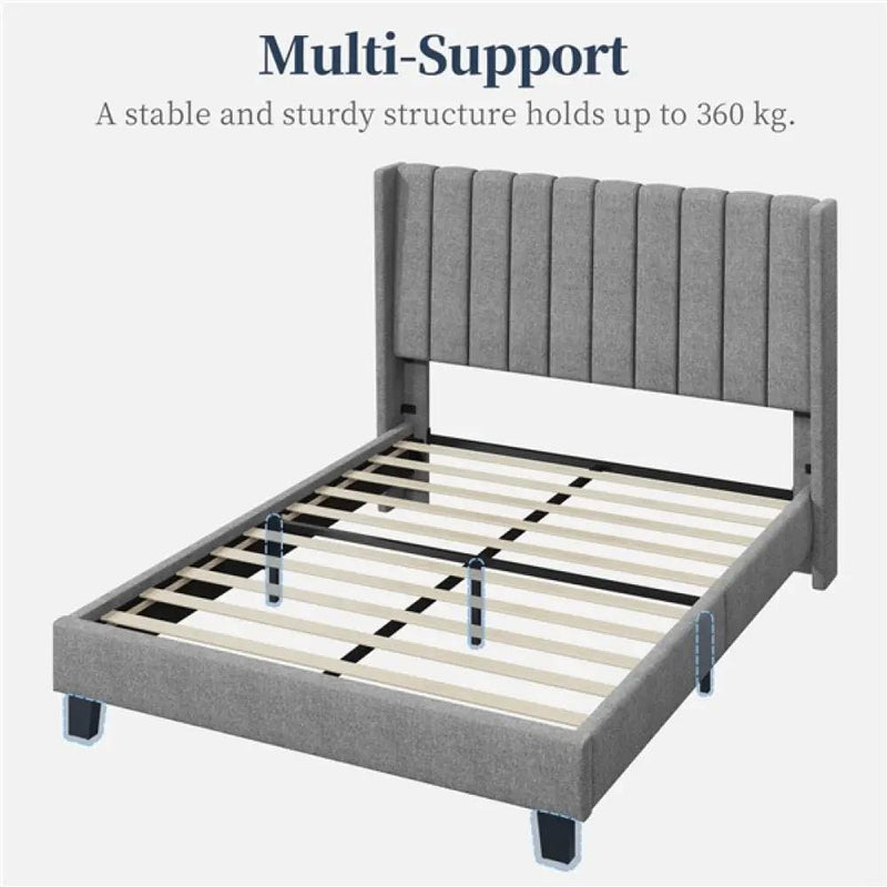 Yaheetech Queen Upholstered Bed Frame Queen Upholstered Bed Frame