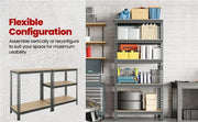 Yaheetech 5-Tier Utility Shelves Adjustable Metal Shelving Units 5-Tier Utility Shelves Adjustable Metal Shelving Units