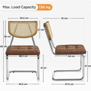 Yaheetech 4PCS Mid-Century Modern Dining Chairs 4PCS Mid-Century Modern Dining Chairs