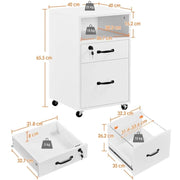 Yaheetech Brand New 2 Drawer Side Table End Table File Cabinet Brand New 2 Drawer Side Table End Table File Cabinet