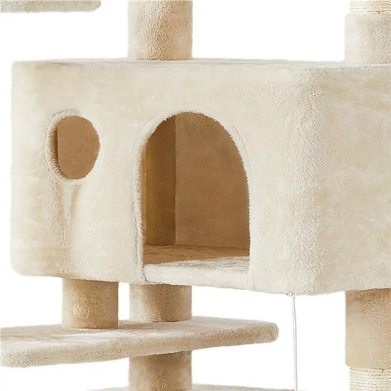 Cat Tree Cat Tower w/ Condos & Dangling Balls & Scratching Posts & Platforms – view 8