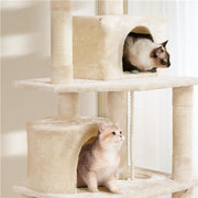 Multi-Level Cat Tree with 2 Condos & 2 Perches & Scratching Posts & Hammock – view 8