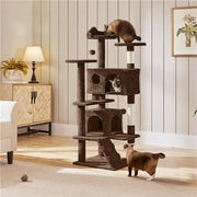 Yaheetech Multilevel Cat House Cat Tree Cat Tower Multilevel Cat House Cat Tree Cat Tower