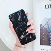 salelink.co.nz Unbranded iPhone XS MAX Case iPhone XS Max Marble Pattern Case With Ring Holder