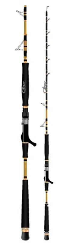 Catch Combo 400g Acid Wrap Jigging Rod With Left Hand JGX7000 Reel Spooled With Braid – view 1