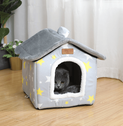 China Dropship Kennel Cozy Closed Dog Kennel House Made With Soft Cloth For Pets Cozy Closed Dog Kennel House Made Of Soft Cloth