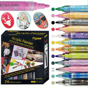 salelink.co.nz Unbranded 24PCS Acrylic Paint Pens Flysea 24Pcs Acrylic Paint Pens Set in 24 Colors