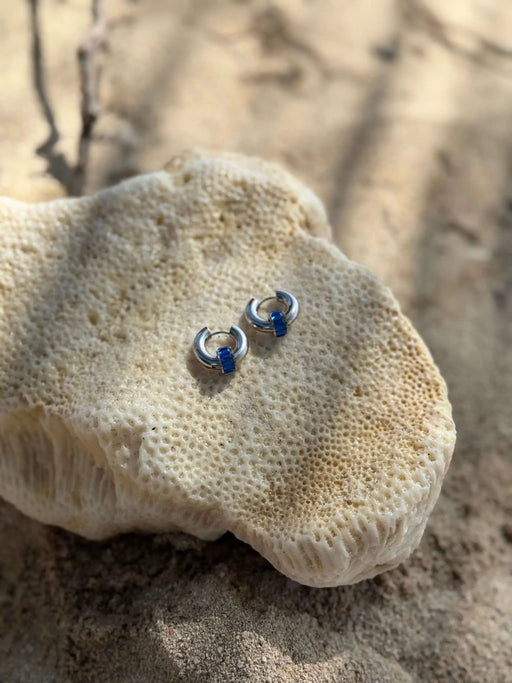 Tahana Jewellery Huggies Moana Pūkākā Silver Huggies Moana Pūkākā Silver Huggies