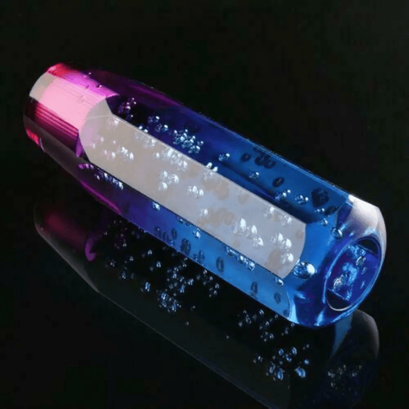 Crystal Bubble Gear Shift Knob 15cm Multicolor Gradient Blue Purple – view 5