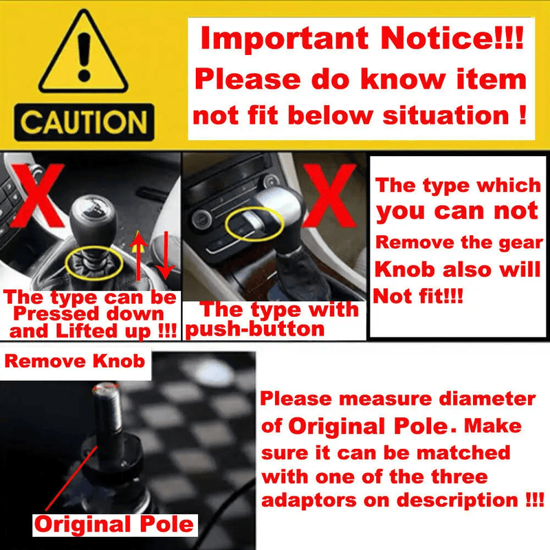 5 Speed Manual Car Gear Shift Knob 8cm – view 5