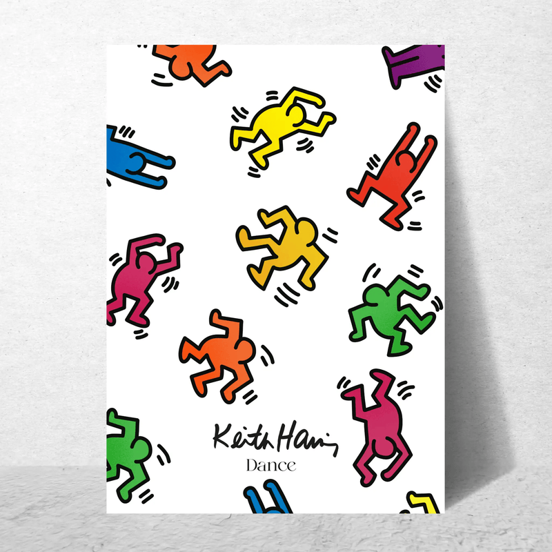 Blank Wall Print Shop Print Material Keith Haring Dance Keith Haring Dance