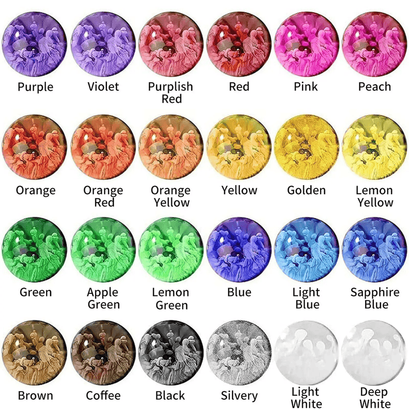 salelink.co.nz Unbranded 24 Bottle Resin Pigment Kit Liquid Dye 24 Bottle Resin Pigment Kit Liquid Dye Set