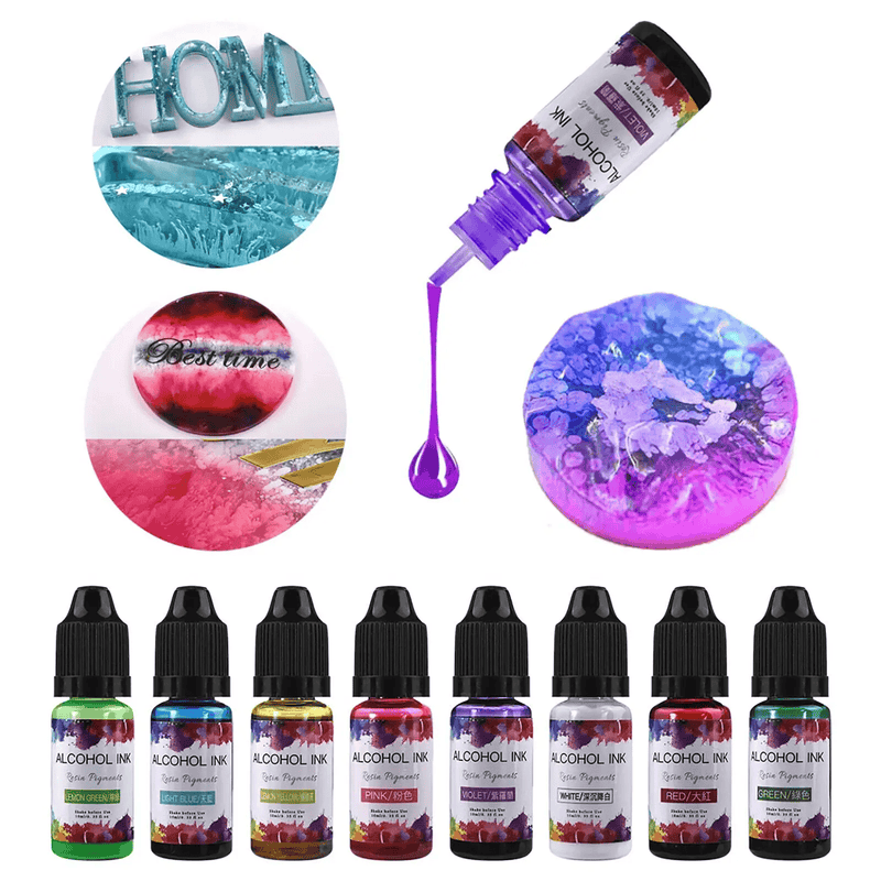 salelink.co.nz Unbranded 24 Bottle Resin Pigment Kit Liquid Dye 24 Bottle Resin Pigment Kit Liquid Dye Set