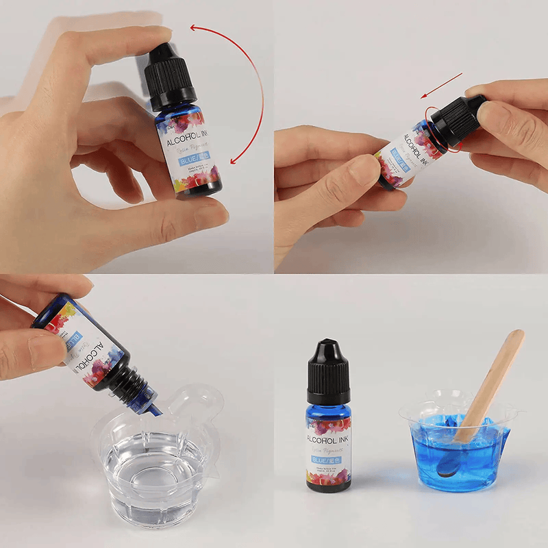 salelink.co.nz Unbranded 24 Bottle Resin Pigment Kit Liquid Dye 24 Bottle Resin Pigment Kit Liquid Dye Set