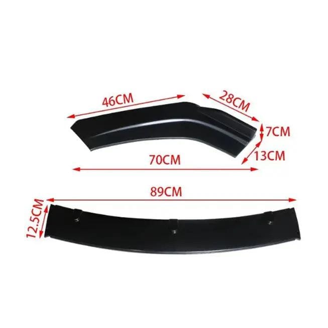 Car Body Spoiler Splitter Kit Front Bumper Lip – view 2