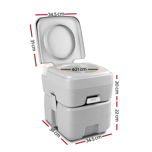 20L Outdoor Portable Toilet Camping Potty Caravan Travel Boating – view 2