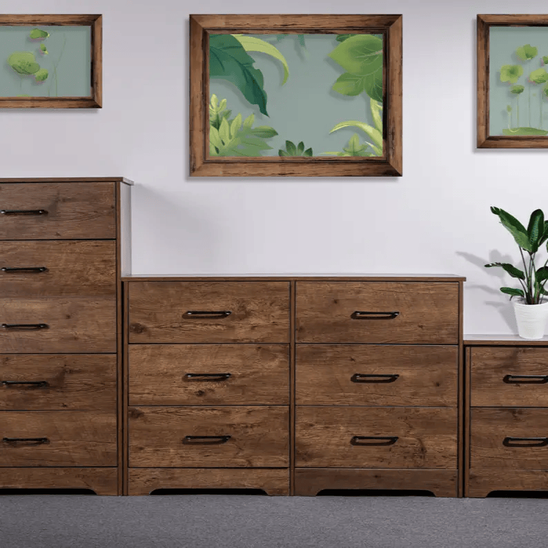 sue-e furniture Low boys 'Althea' Walnut Color Low Boy 'Althea' Walnut Color Low Boy