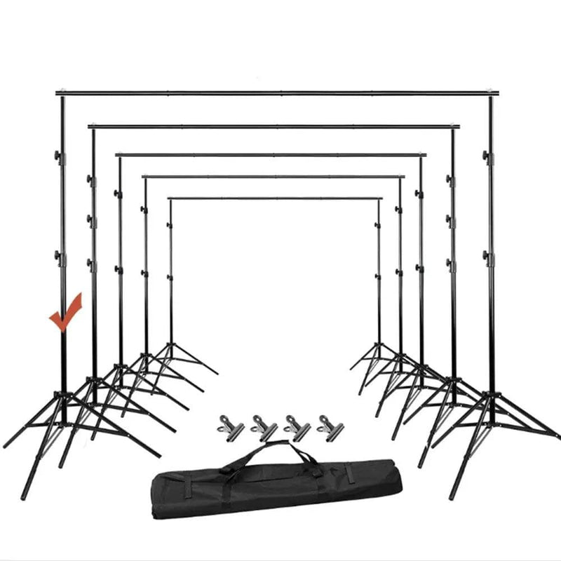 salelink.co.nz Unbranded Photography Studio Backdrop Stand 3m x 3m Heavy Duty Aluminum Backdrop Stand Kit
