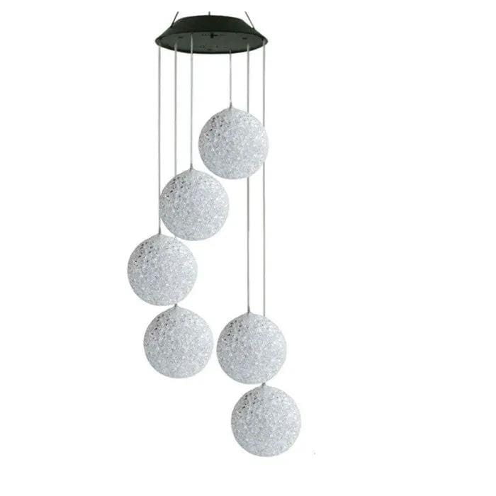 Hanging Wind Chimes Solar Powered LED Light Colour Changing Garden Outdoor Decor – view 8