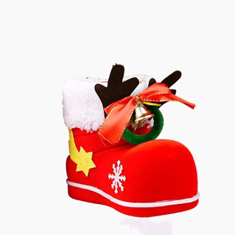 2pcs Christmas Decorations Children Gifts Candy Boots Gift Box – view 1