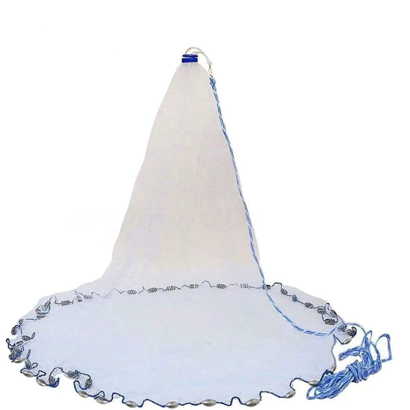 Fishing Net Quick Throw Mono Nylon Mesh Drawstring Chain Bottom Spread – view 1