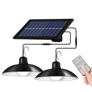 salelink.co.nz Unbranded Double Head Solar Pendant Light Double Head Solar Pendant Light | Action Outdoors NZ
