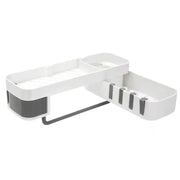 Shower Caddy Corner Bathroom Storage Shelf Holder Rack Organiser Adhesive Tripod – view 2