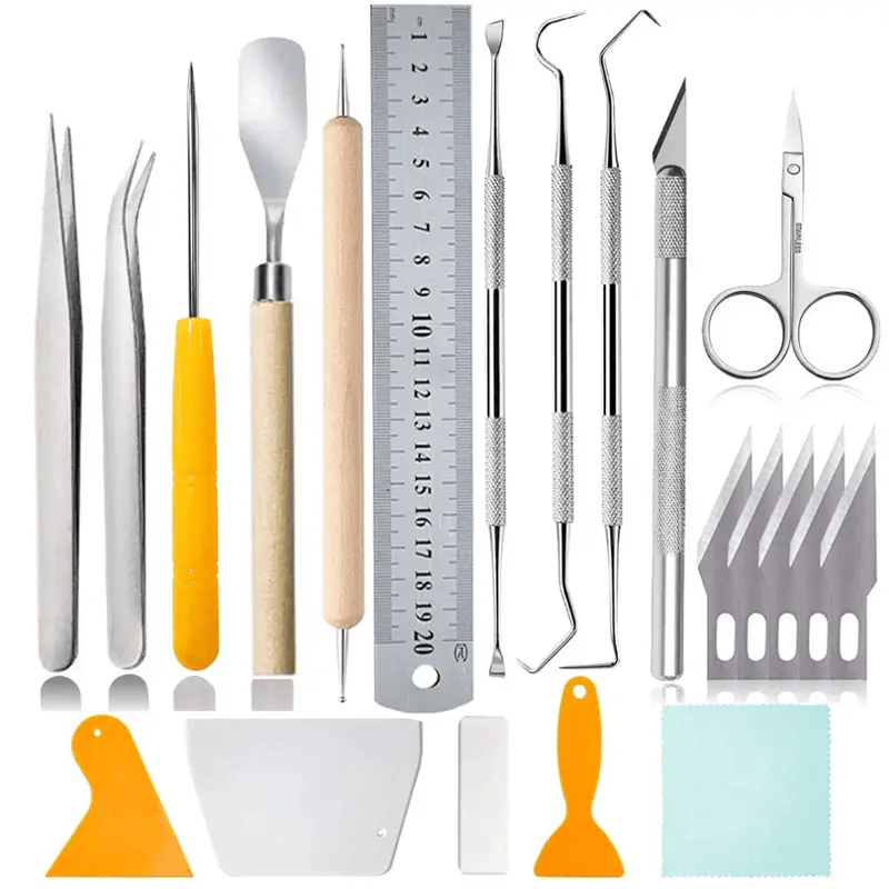 salelink.co.nz Unbranded 22PCS Craft Weeding Tools for Craft Vinyl 22Pcs Craft Weeding Tools For Vinyl Projects