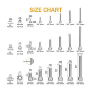 1080Pcs M2 M3 M4 Hex Button Head Socket Screw Stainless Steel – view 2