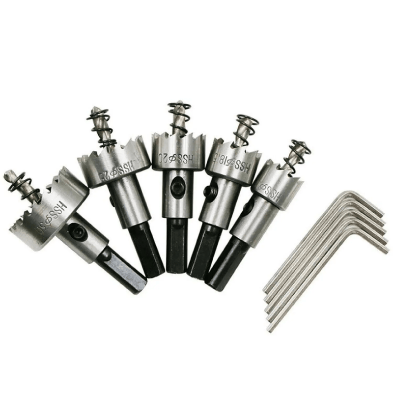 salelink.co.nz Unbranded 5pcs HSS Hole Saw Kit 5pcs HSS Hole Saw Kit | Action Outdoors NZ