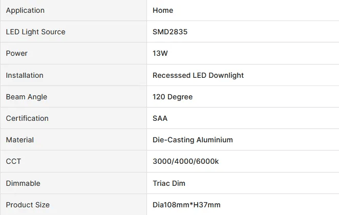salelink.co.nz Unbranded 13W DownLight 13W DownLight | Action Outdoors NZ