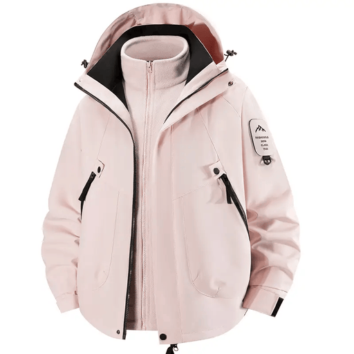 Unisex 3-in-1 Detachable Outdoor Jacket Waterproof Windproof Mountain Coat – view 2