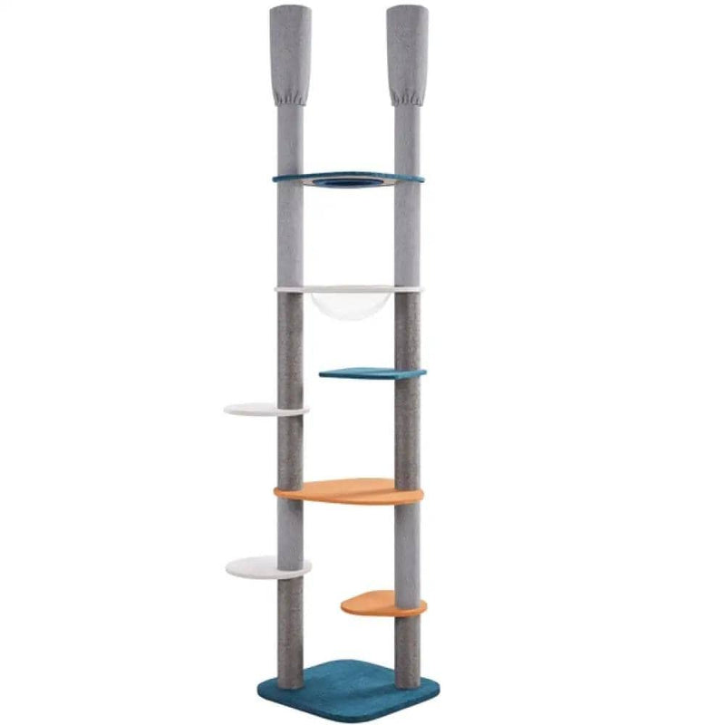 Yaheetech 8-8.6FT Floor-to-Ceiling Cat Tree 8-8.6FT Floor-to-Ceiling Cat Tree