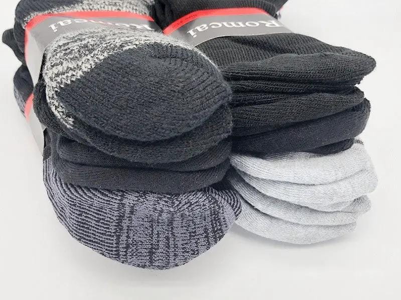 12 Pairs Thermal Socks Work Socks Cushioned Mixed Colour & Pattern – view 4