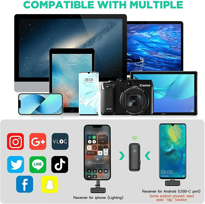 salelink.co.nz Unbranded Wireless Microphone (LM1638) Wireless Microphone (LM1638) | Action Outdoors NZ
