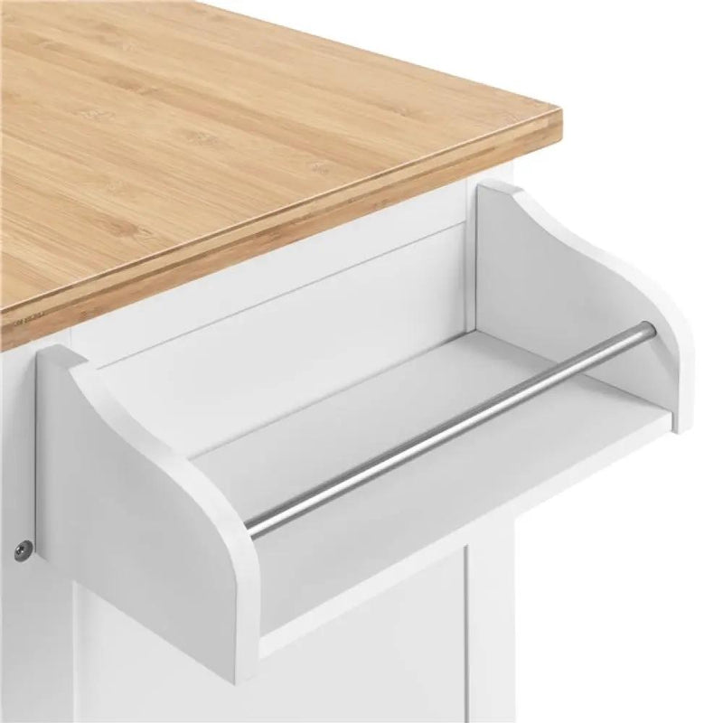 Kitchen Island Cart with Spice Rack Storage Rolling Kitchen Cart – view 9