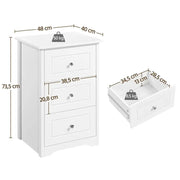 Yaheetech End Table Classic Side Table Storage End Table Classic Side Table Storage