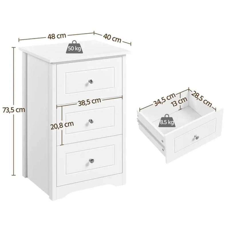 Yaheetech End Table Classic Side Table Storage End Table Classic Side Table Storage