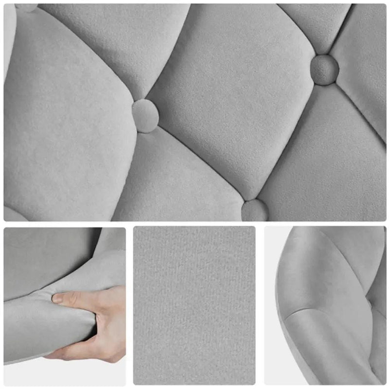 Yaheetech Makeup Vanity Chair Tufted Style Barrel Chair Makeup Vanity Chair Tufted Style Barrel Chair