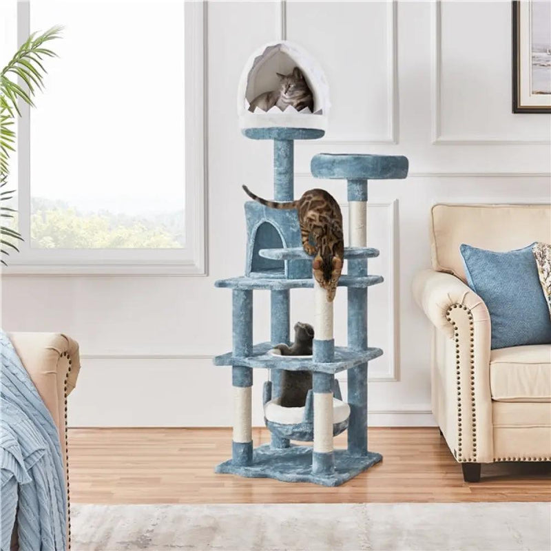 Yaheetech Multi-Level Ocean-themed Cat Tree Cat Tower Multi-Level Ocean-themed Cat Tree Cat Tower
