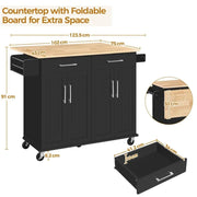 Yaheetech Kitchen Trolley Kitchen Island on Wheels Kitchen Cart Kitchen Trolley Kitchen Island on Wheels Kitchen Cart