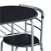 Yaheetech Modern Round Dining Table Set for 2 Chairs + 1 Table Modern Round Dining Table Set for 2 Chairs + 1 Table