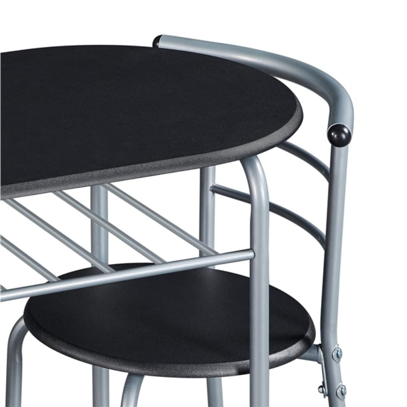 Yaheetech Modern Round Dining Table Set for 2 Chairs + 1 Table Modern Round Dining Table Set for 2 Chairs + 1 Table