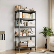 Yaheetech 5-Tier Utility Shelves Adjustable Metal Shelving Units 5-Tier Utility Shelves Adjustable Metal Shelving Units